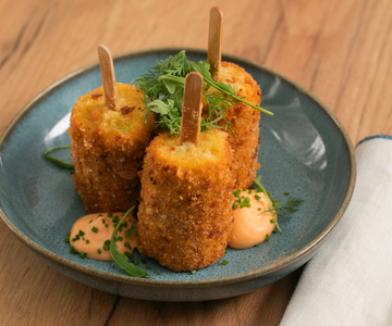 Frittierte Maiskolben