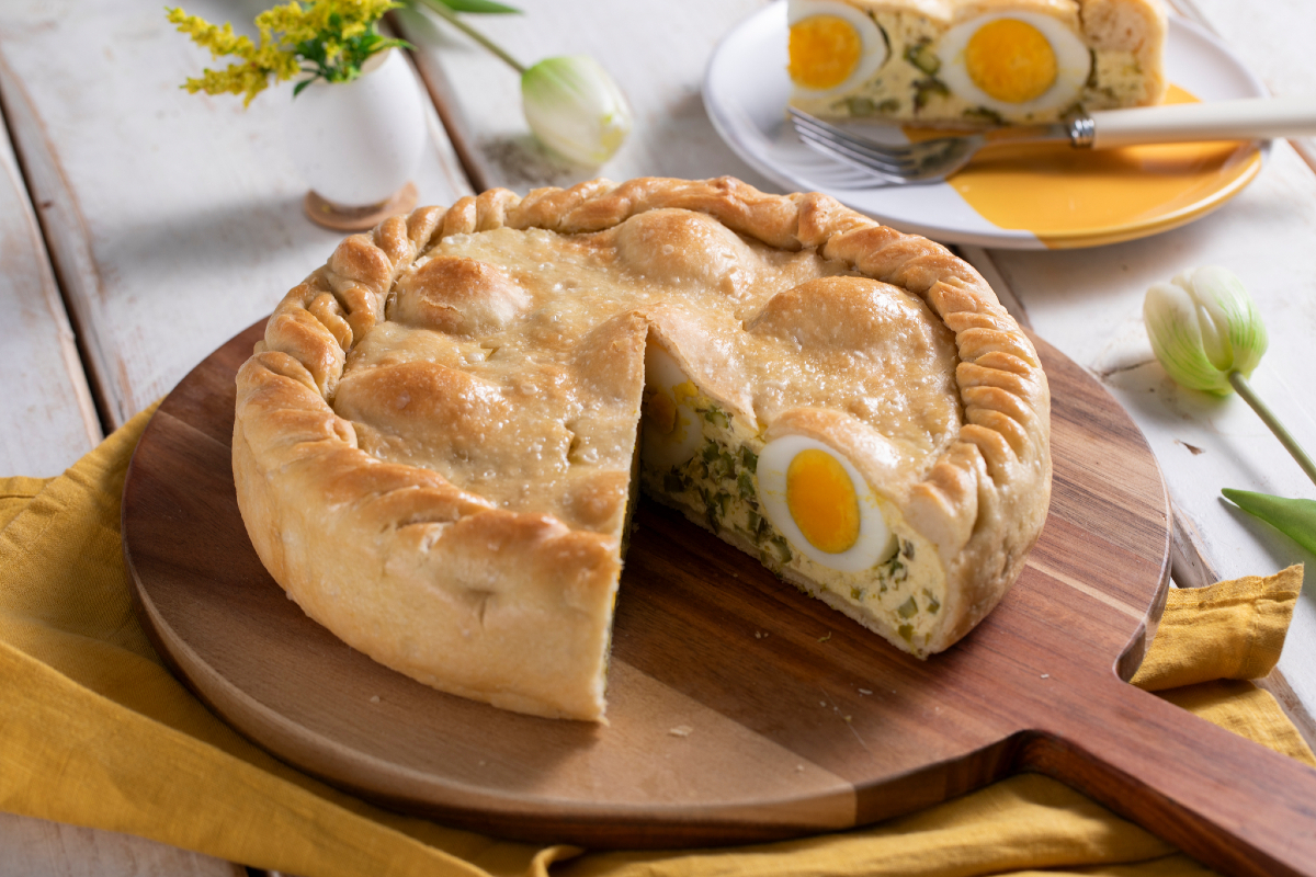 Einfache Pasqualina mit Spargel