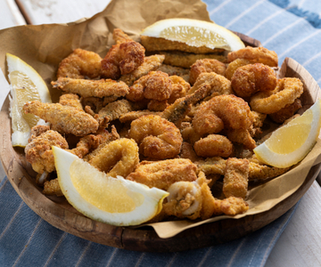 Frittieren von Fisch in der Heißluftfritteuse