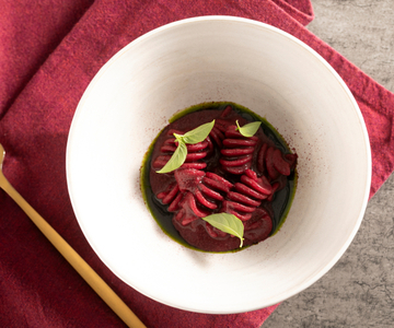 Fusilli mit Brombeeren