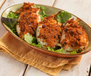 Tintenfische im Heißluftfritteuse