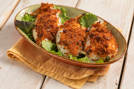 Tintenfische im Heißluftfritteuse