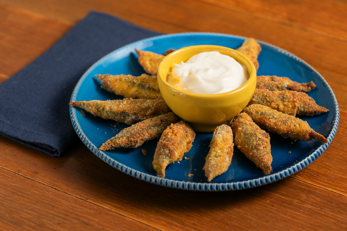 Gefüllte Sardellen in der Heißluftfritteuse