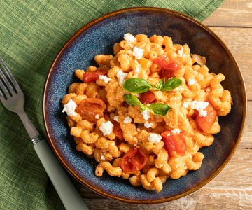 Pasta mit Ricotta und Kirschtomaten