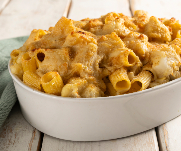 Vegane Ofennudeln mit Blumenkohl