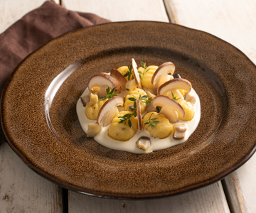 Gnocchi mit Pilzen und Provola