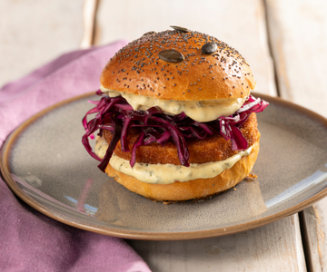 Sandwich mit Kürbisschnitzel