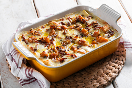 Lasagne mit Kürbis und Speck