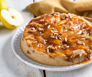 Veganer Apfel-Upside-Down-Kuchen