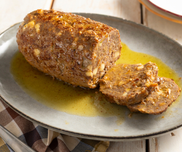 Hackbraten in der Pfanne