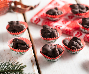 Mit Schokolade überzogene Mandeln