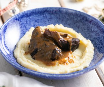 Geschmorte Rinderbacke