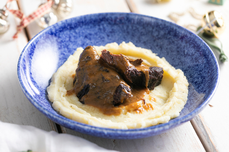 Geschmorte Rinderbacke