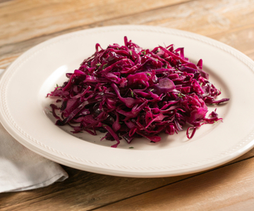 Rotkohl in der Pfanne