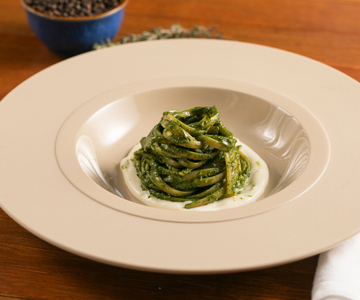 Pasta mit Schwarzkohl und Stracchino