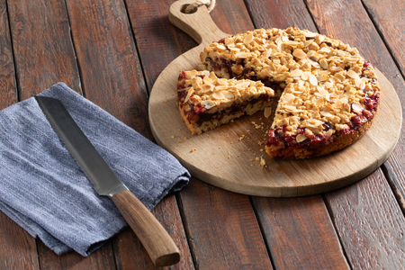 Streuselkuchen mit Marmelade