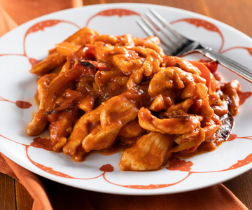 Hähnchenstreifen mit Paprika