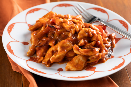 Hähnchenstreifen mit Paprika