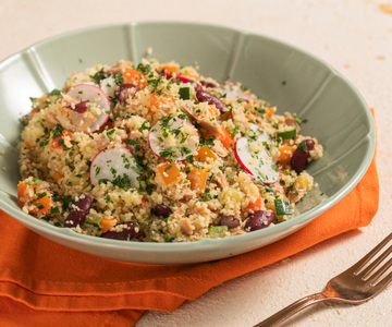 Couscous mit Gemüse und Thunfisch