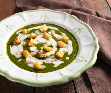 Schwarzkohl-Bohnen-Suppe