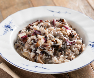 Risotto mit Radicchio und Wurst