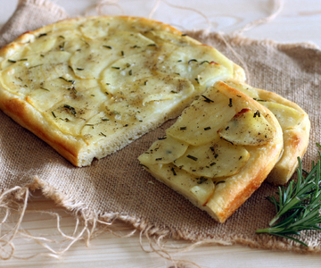 Einfaches und schnelles Kartoffelfocaccia