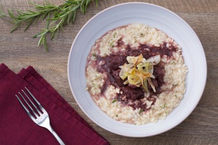 Risotto mit Wurst und Nebbiolo