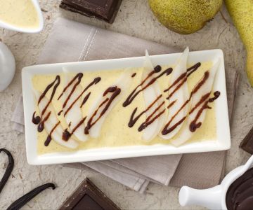 Birnen mit Schokolade