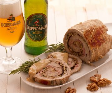 Kalbsroulade mit Walnüssen