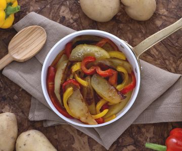 Kartoffeln und Paprika