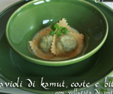 Kamut®-Ravioli mit Mangold und Bitto