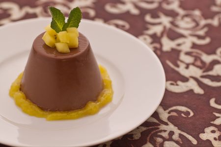 Schokoladen-Panna-Cotta