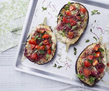 Geröstete Auberginen