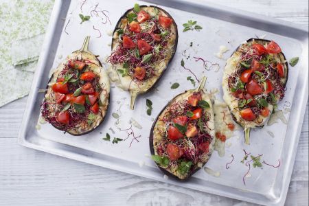 Geröstete Auberginen