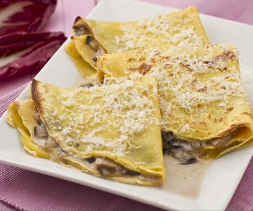 Gorgonzola-Radicchio-Crepes