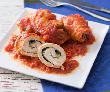 Putenrouladen in Sauce