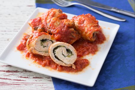 Putenrouladen in Sauce