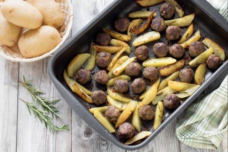Fleisch- und Kartoffelbällchen