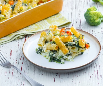 Vegetarische Ofennudeln