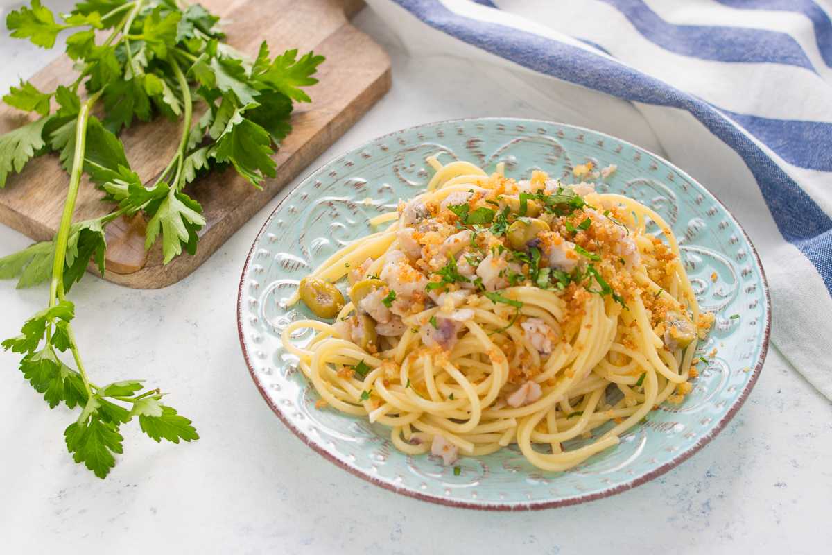 Pasta mit Stockfisch