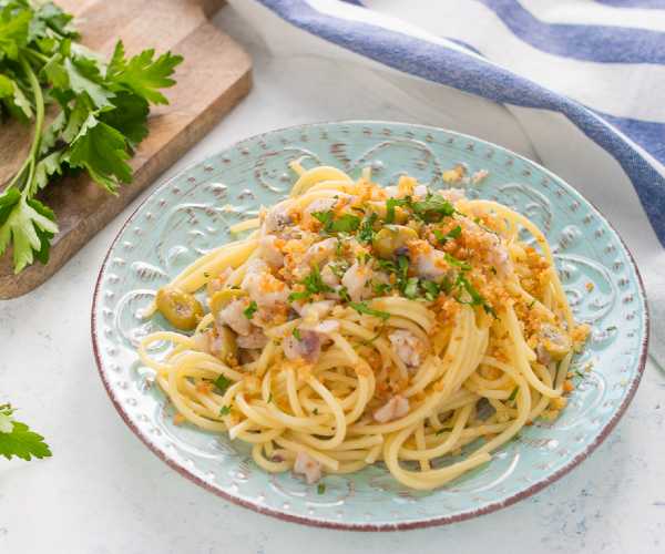 Pasta mit Stockfisch