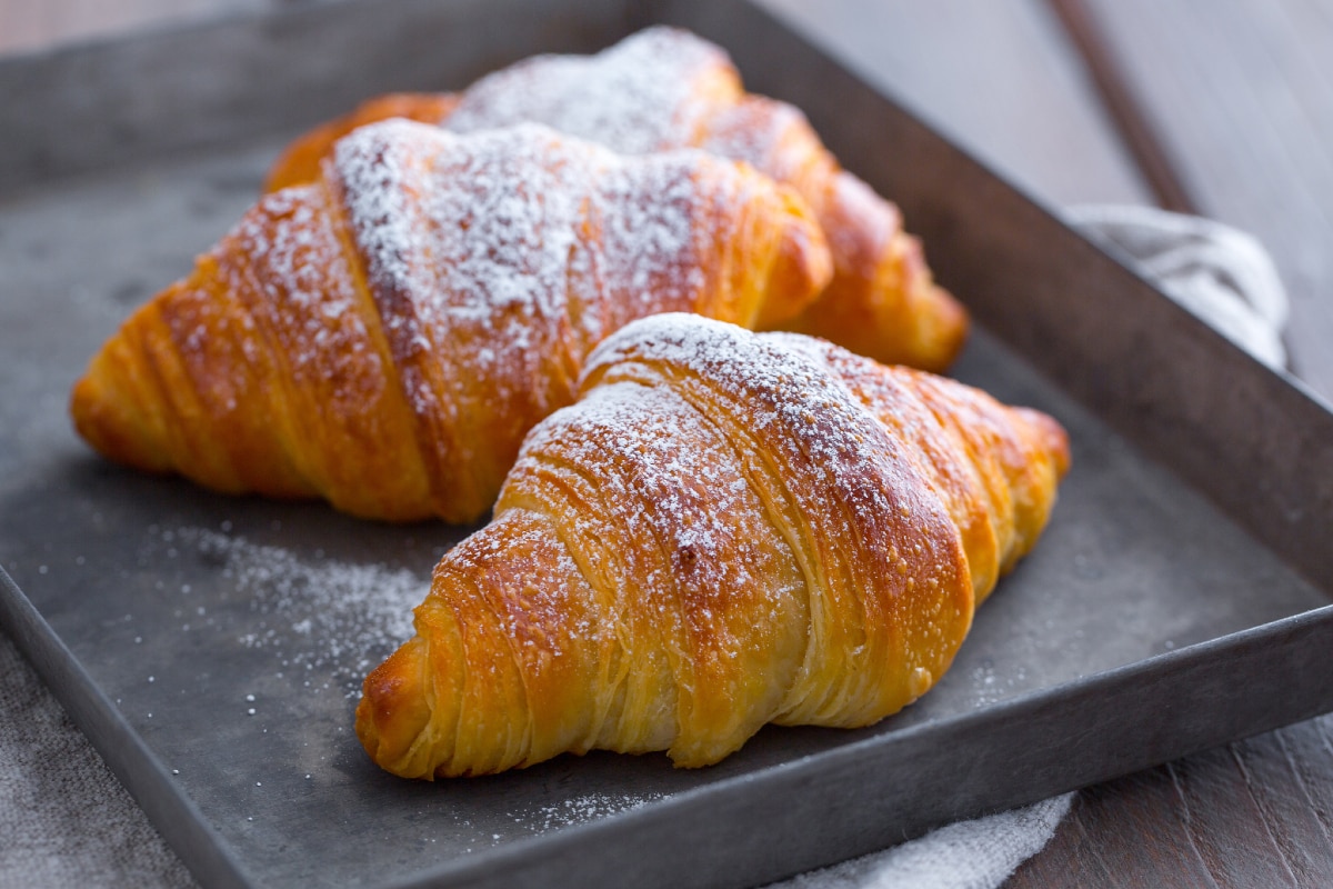 Croissants mit Sauerteig