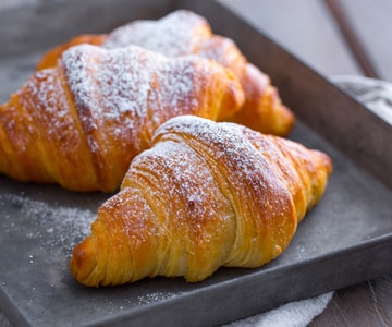 Croissants mit Sauerteig