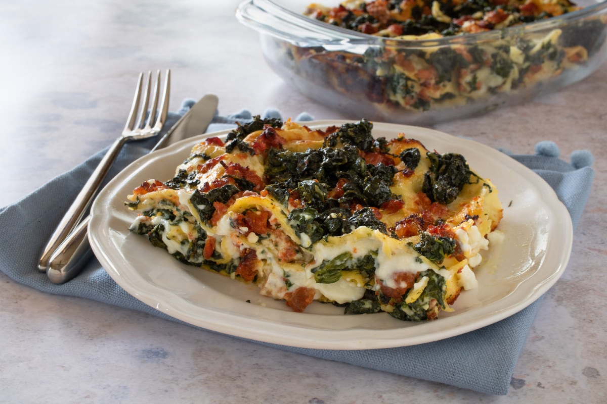 Weiße Lasagne