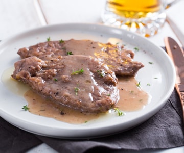 Schnitzel mit Bier