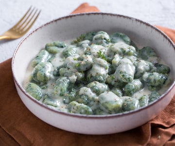 Grüne Gnocchetti mit Gorgonzola