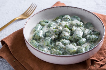 Grüne Gnocchetti mit Gorgonzola