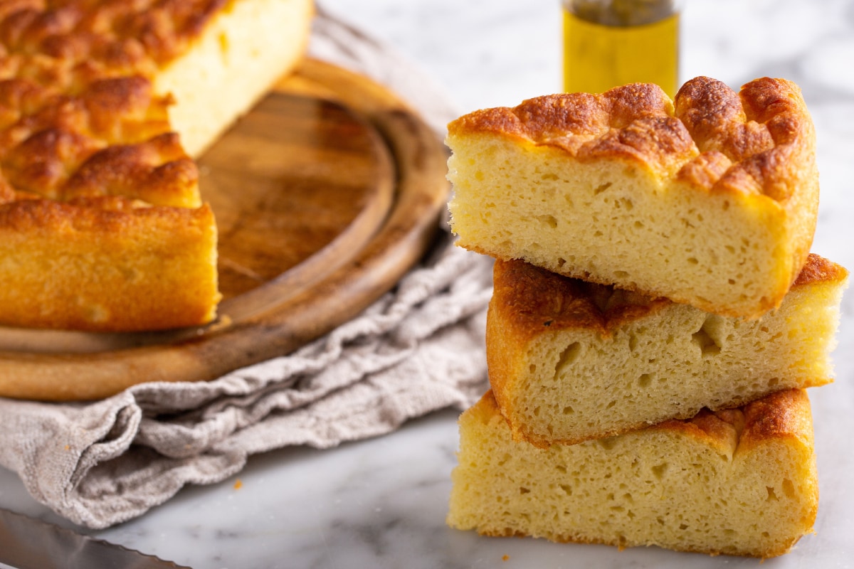 Superweiches Focaccia (Teig mit Kartoffeln)