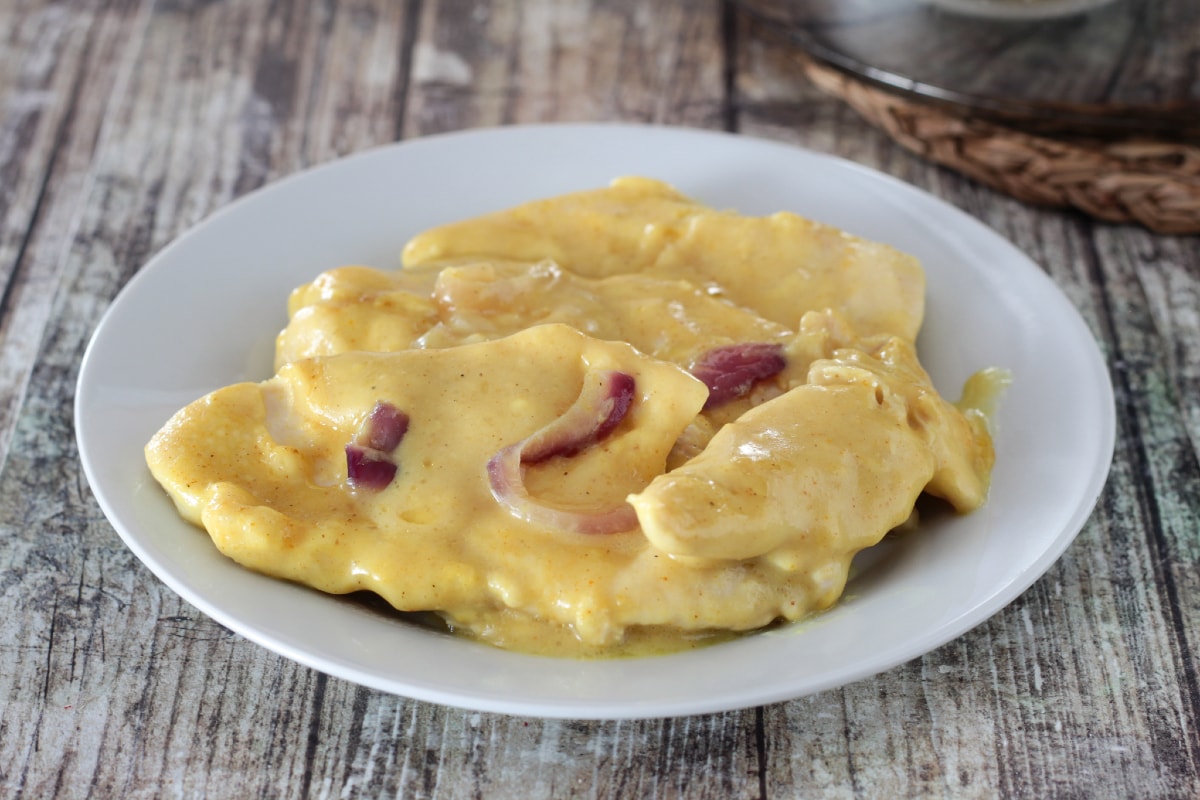 Hähnchenbrust mit Curry