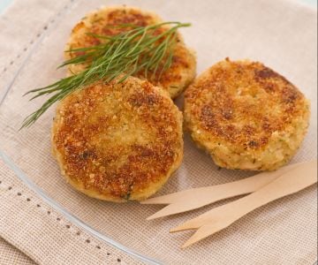 Lachs- und Kartoffelkroketten